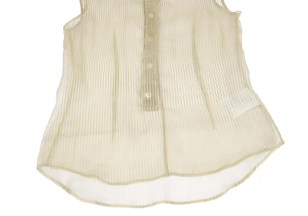 HELMUT LANG Silk Pullover Sleeveless Striped Shirt K-162465_009