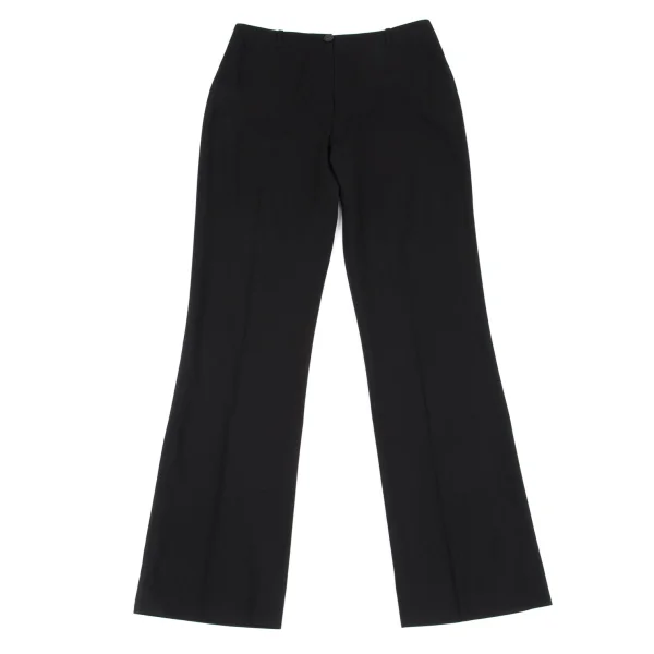KENZO Kanji Botton Wool Straight Pants Black 40 K-162468_001