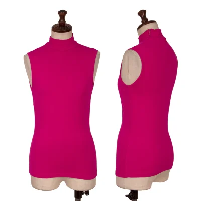 D&G Wool Blended High-neck Sleeveless Top