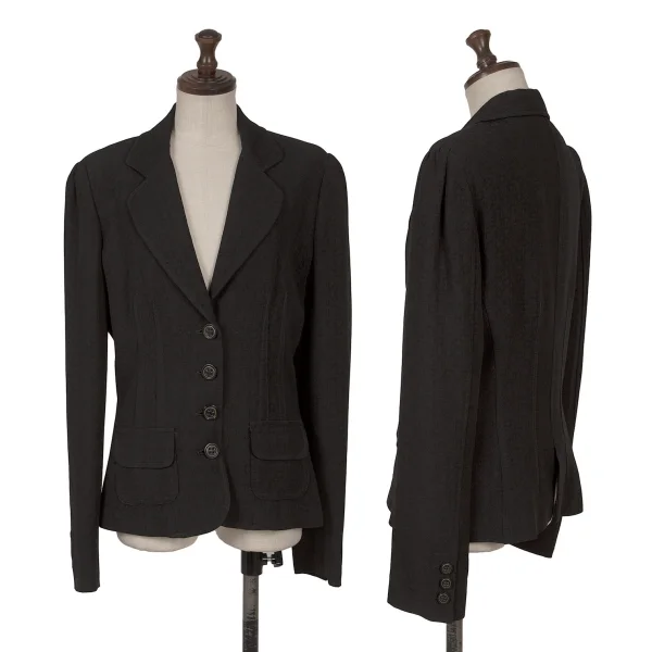 D&G Leaf Printed Lining Jacquard Jacket Black 42 K-162471_001