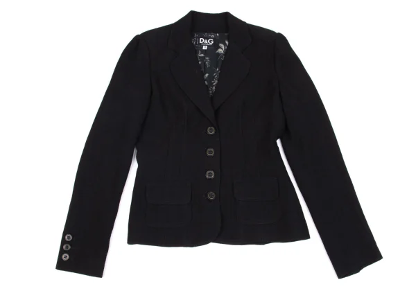 D&G Leaf Printed Lining Jacquard Jacket K-162471_002
