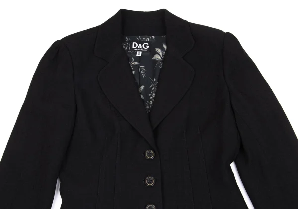 D&G Leaf Printed Lining Jacquard Jacket K-162471_003