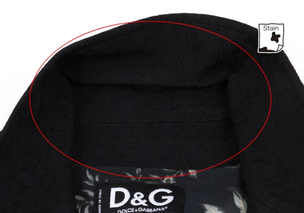 D&G Leaf Printed Lining Jacquard Jacket K-162471_004