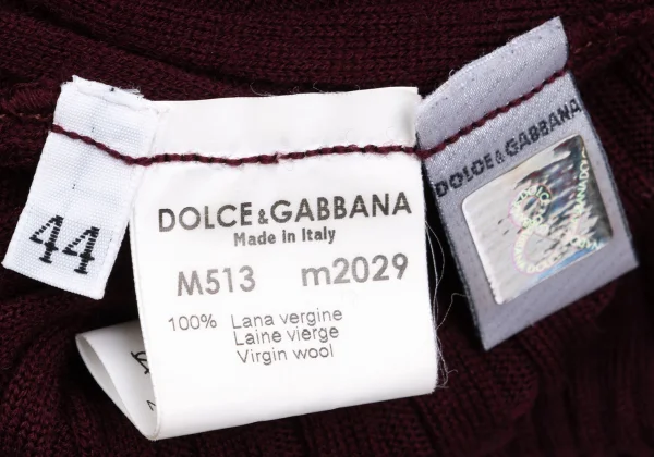 DOLCE&GABBANA Wool Rib Knit Sweater K-162473_014