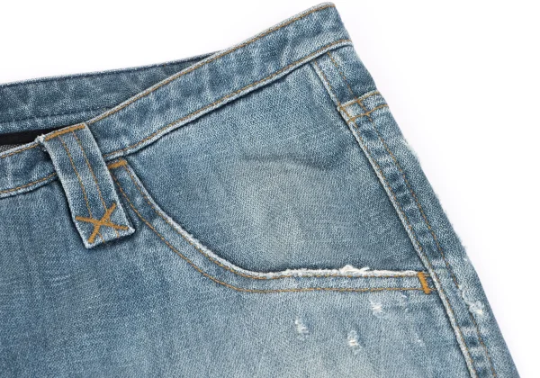 DOLCE&GABBANA Logo patched Damage Jeans K-162474_007