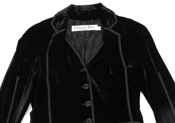 Christian Dior BOUTIQUE Trotter Lining Velours Jacket K-162476_003
