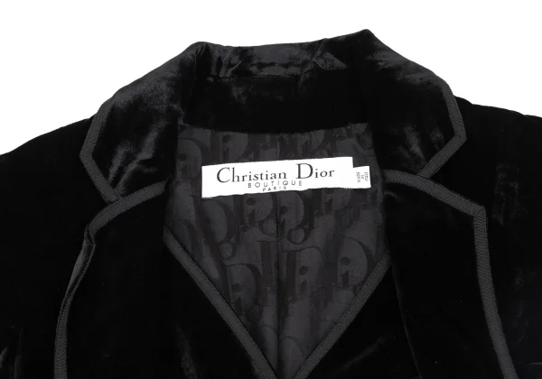 Christian Dior BOUTIQUE Trotter Lining Velours Jacket K-162476_004
