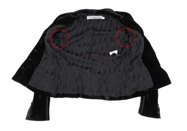 Christian Dior BOUTIQUE Trotter Lining Velours Jacket K-162476_012