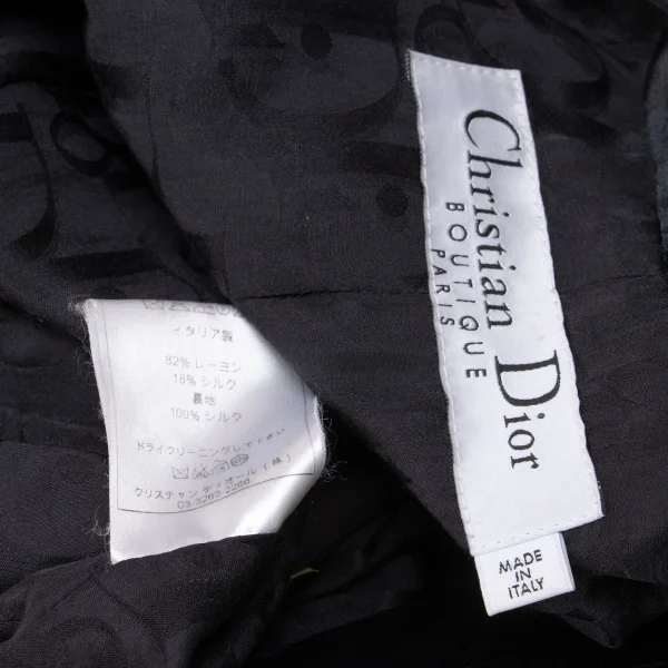 Christian Dior BOUTIQUE Trotter Lining Velours Jacket K-162476_019