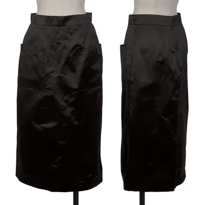 PRADA Silk Patch Pocket Skirt