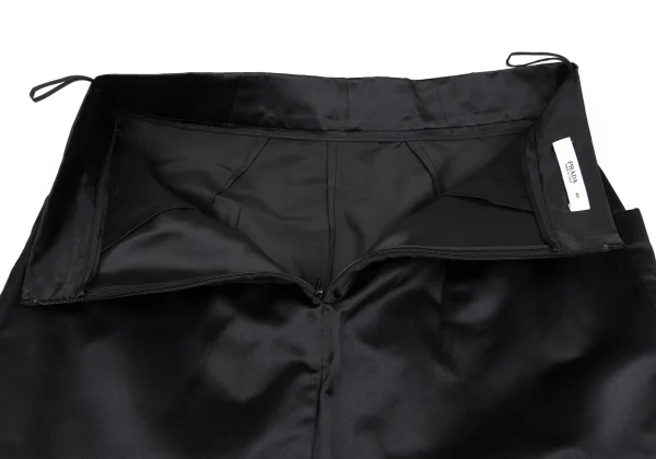 PRADA Silk Patch Pocket Skirt K-162477_011