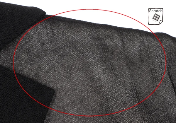 Yohji Yamamoto NOIR Sheer Layered Jacket K-162478_004