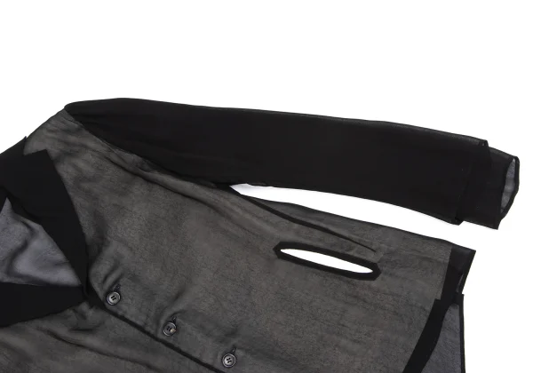 Yohji Yamamoto NOIR Sheer Layered Jacket K-162478_006