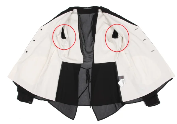 Yohji Yamamoto NOIR Sheer Layered Jacket K-162478_010