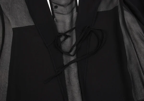 Yohji Yamamoto NOIR Sheer Layered Jacket K-162478_015