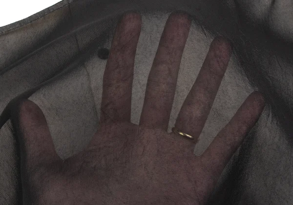 Yohji Yamamoto NOIR Sheer Layered Jacket K-162478_017