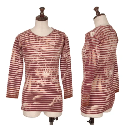 Jean Paul GAULTIER MAILLE FEMME Gargoyle Printed See-through Tops