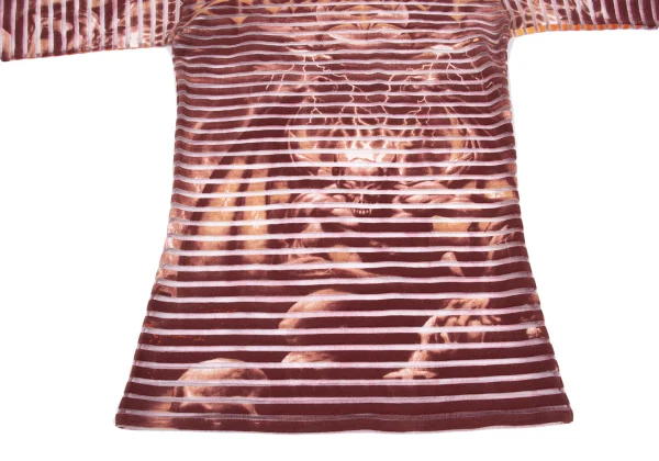Jean Paul GAULTIER MAILLE FEMME Gargoyle Printed See-through Tops K-162482_009