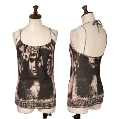Jean Paul GAULTIER FEMME Floral Girl Printed See-Through Camisole
