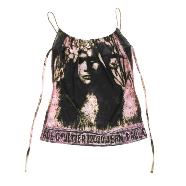 Jean Paul GAULTIER FEMME Floral Girl Printed See-Through Camisole K-162483_002