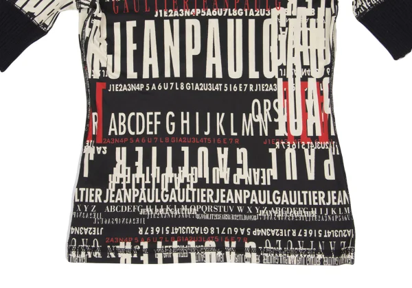 Jean Paul GAULTIER FEMME Typography Printed Ribbed Sleeve T-shirt K-162484_007