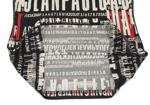 Jean Paul GAULTIER FEMME Typography Printed Ribbed Sleeve T-shirt K-162484_008