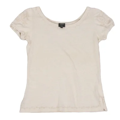 Jean Paul GAULTIER FEMME Hemp Cotton Leaf Embroidery T-shirt