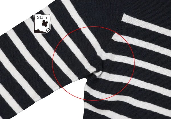 Jean Paul GAULTIER FEMME Stretch Boat Neck Striped Knit Top K-162487_004