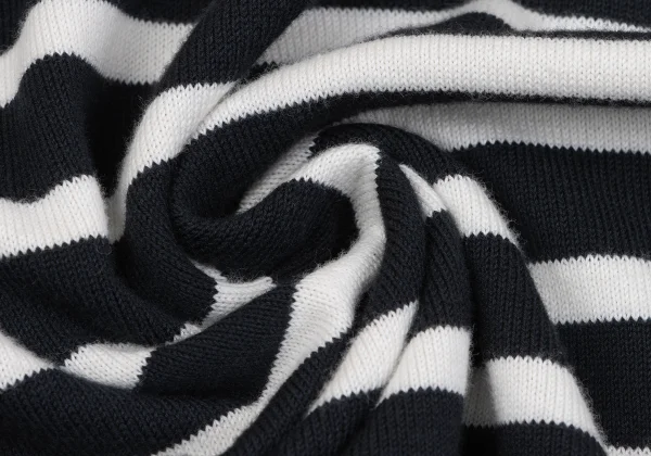 Jean Paul GAULTIER FEMME Stretch Boat Neck Striped Knit Top K-162487_013