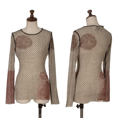 Jean Paul GAULTIER FEMME Patterned Mesh T Shirt