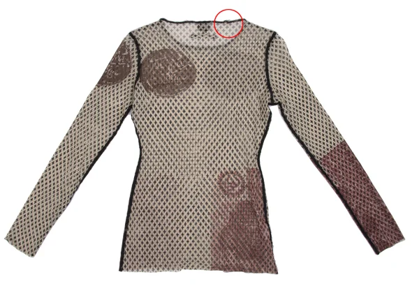 Jean Paul GAULTIER FEMME Patterned Mesh T Shirt K-162489_011