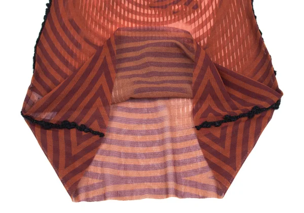 Jean Paul GAULTIER FEMME Psychedelic Face Printed Mesh T-shirt K-162490_010