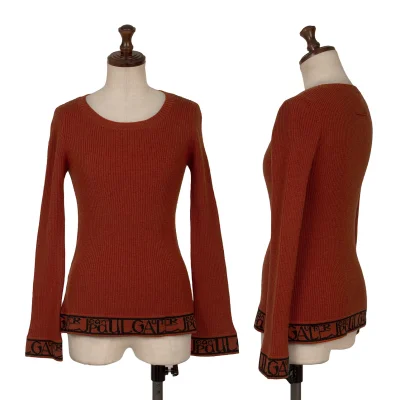 Jean Paul GAULTIER FEMME Logo Jacquard Rib Knit