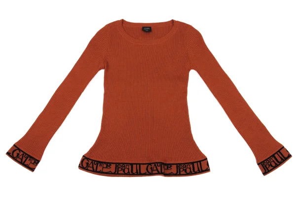 Jean Paul GAULTIER FEMME Logo Jacquard Rib Knit K-162494_002