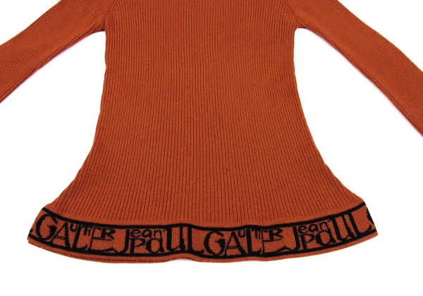Jean Paul GAULTIER FEMME Logo Jacquard Rib Knit K-162494_010