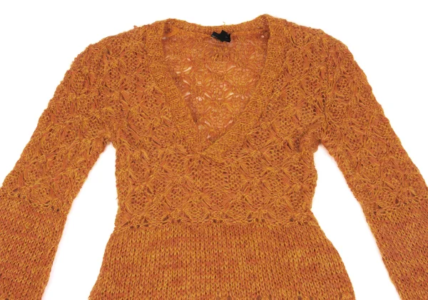 Jean Paul GAULTIER FEMME Nylon Wool V-neck Knit K-162495_003