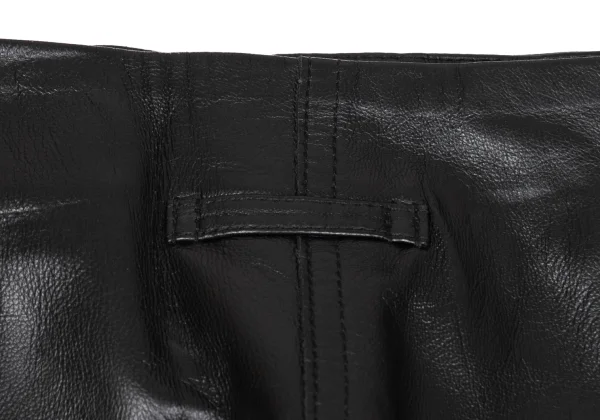 Jean Paul GAULTIER FEMME Front Button Lamb Leather Skirt K-162499_013