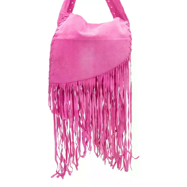 Vivienne Westwood Fringe Suede Shoulder Bag K-162506_002