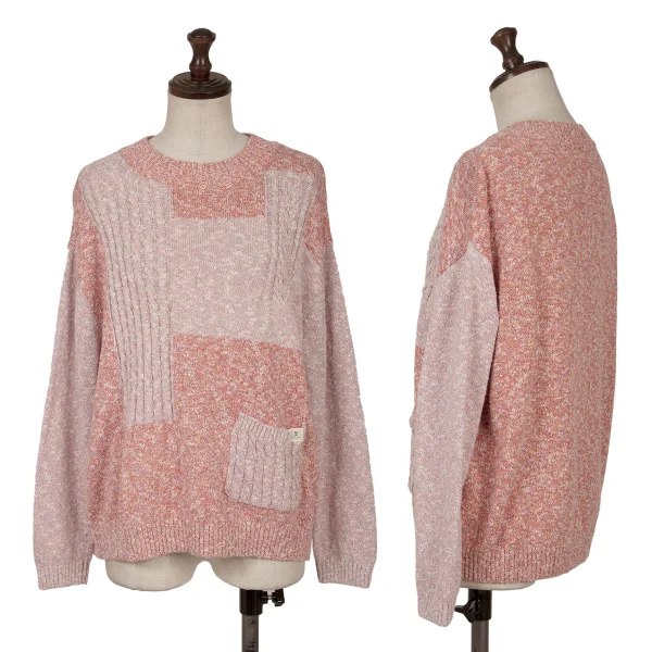 NON NO Jacquard Knit Sweater Pink S-M K-162509_001