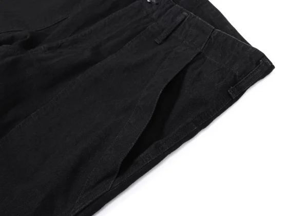 BLACK Scandal Yohji Yamamoto Hem Zip Baker Denim Pants K-162521_005