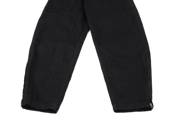 BLACK Scandal Yohji Yamamoto Hem Zip Baker Denim Pants K-162521_007