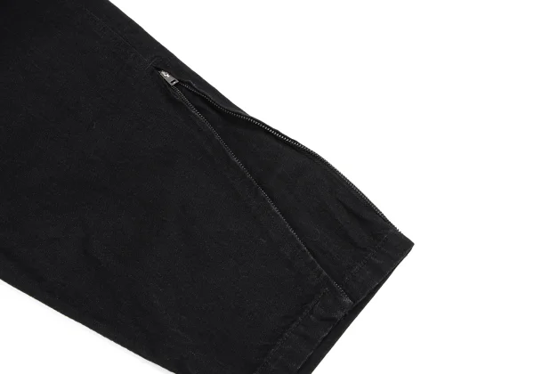 BLACK Scandal Yohji Yamamoto Hem Zip Baker Denim Pants K-162521_008