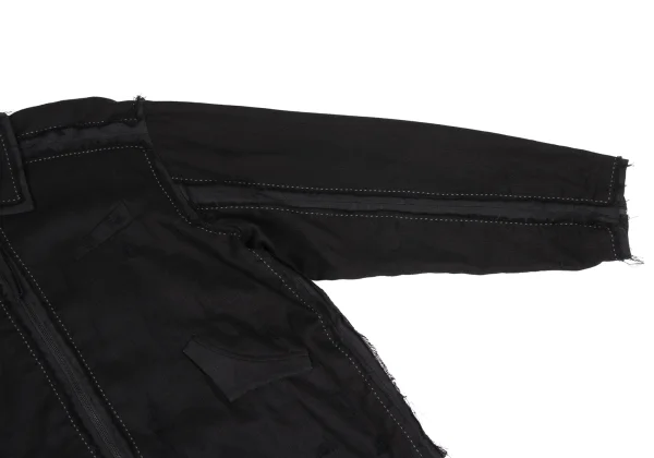 Professor. E Linen Cotton Pasted Clash Blouson K-162522_004
