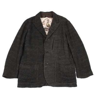 ZIGGY CHEN Pocket Design Heavy Linen Jacket