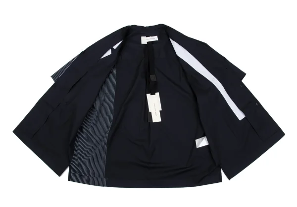 FENG CHEN WANG Cotton Patchwork Open Collar Shirt K-162526_009