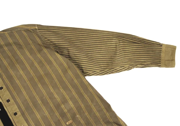 KLASICA Dyed Cotton Stripe Long Shirt K-162528_005