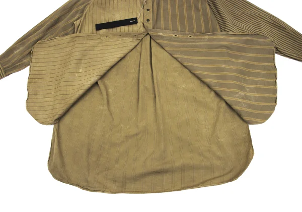 KLASICA Dyed Cotton Stripe Long Shirt K-162528_013