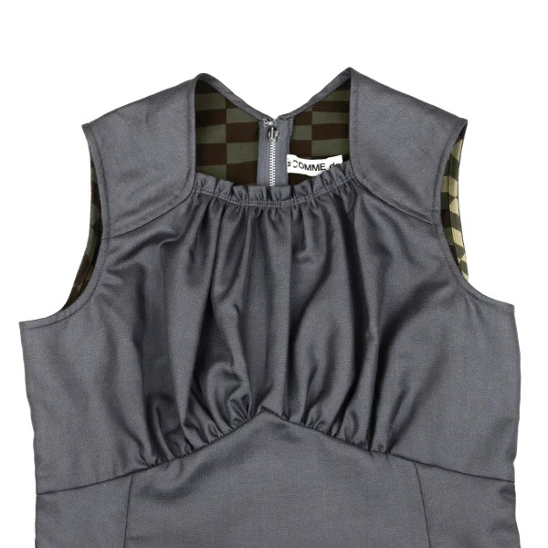 COMME des GARCONS Reversible Camouflage Lining Zip Sleeveless Top K-162532_004
