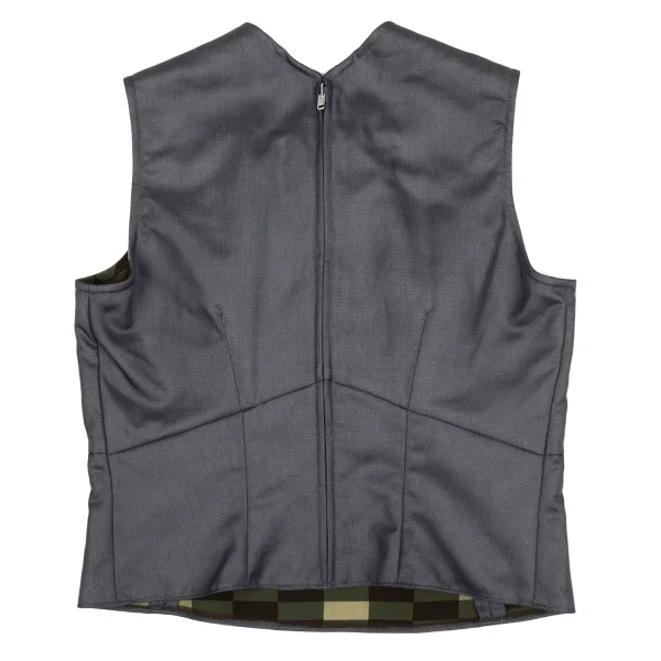 COMME des GARCONS Reversible Camouflage Lining Zip Sleeveless Top K-162532_009
