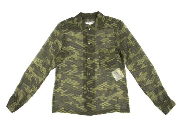 COMME des GARCONS Camouflage See-through Shirt K-162533_002